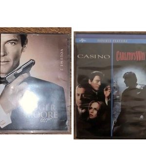 DVD bundle Roger moore 007 collection & Pacino - carlitos way/ casino dvds